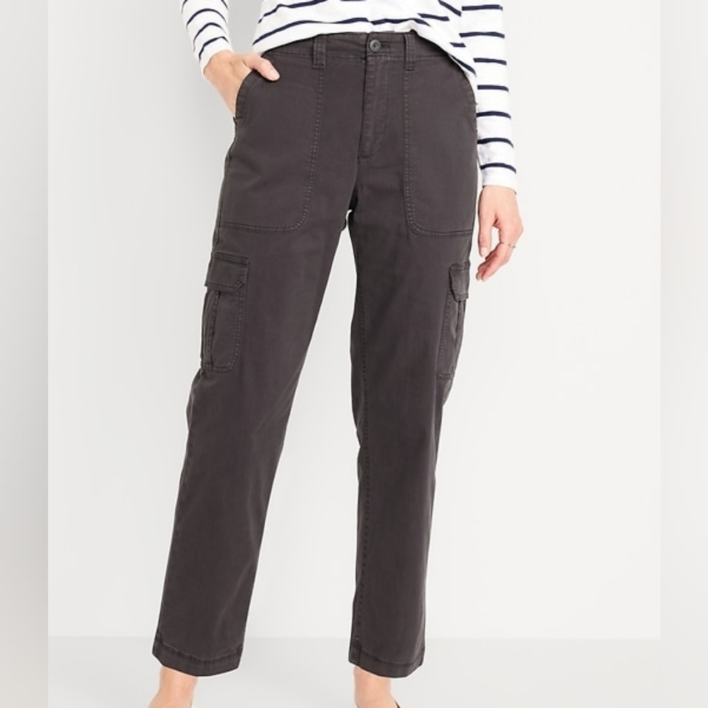 Old Navy Womems High-Waisted OGC Chino Cargo Pants Size XL